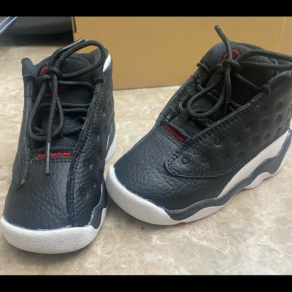 NIKE AIR JORDAN 13 RETRO TD 'REVERSE HE GOT GAME' BLACK/GYM RED/WHITE